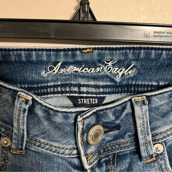 American Eagle Size‎ 4S Original Boot Stretch Distressed Jeans - Picture 5 of 12